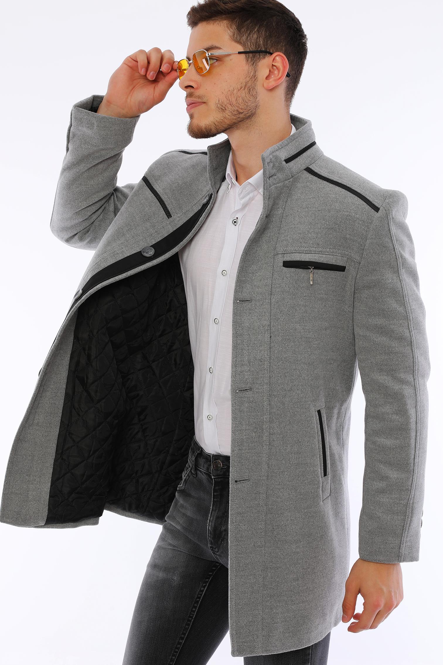 PLT8369 DEWBERRY PALTO-GRİ