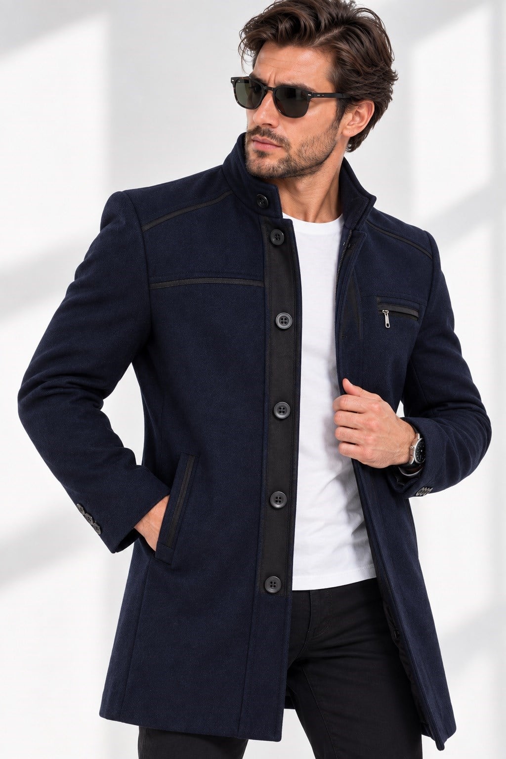 PLT8369 DEWBERRY PALTO-LACİVERT-1