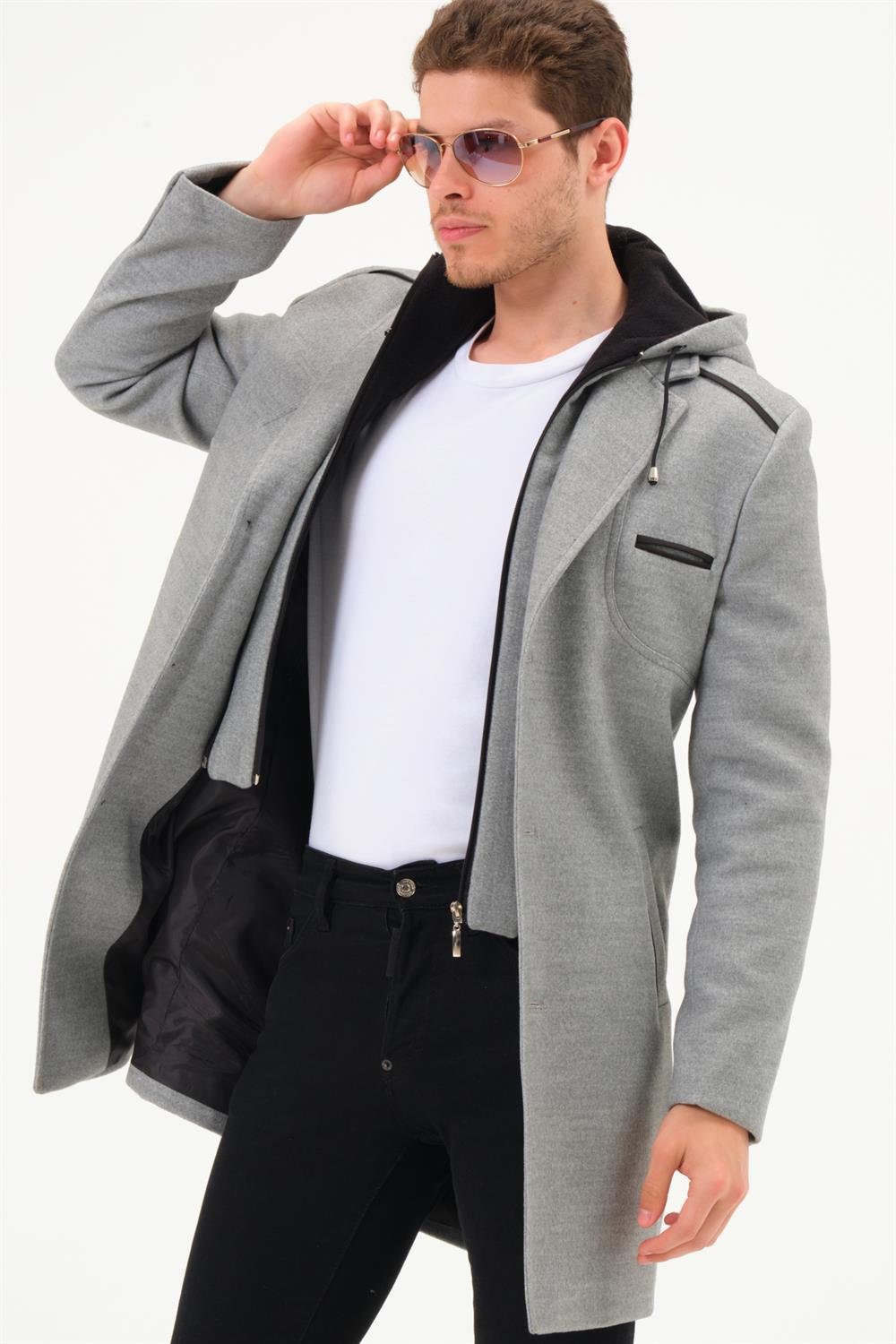 PLT8371 DEWBRRY ERKEK PALTO-GRİ