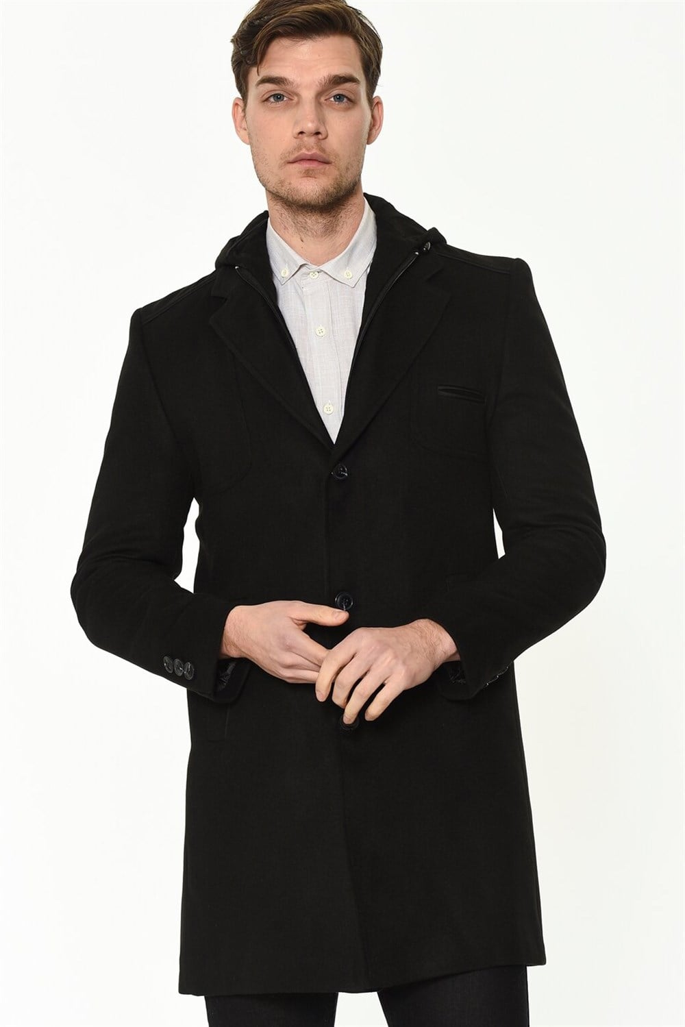 PLT8371 DEWBRRY ERKEK PALTO-SİYAH
