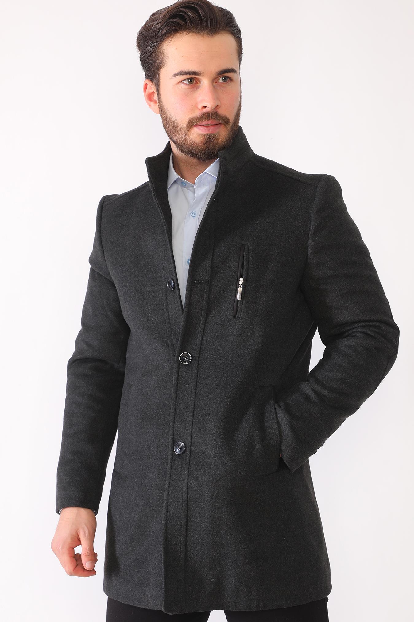PLT8386 DEWBERRY ERKEK PALTO-ANTRASİT-2