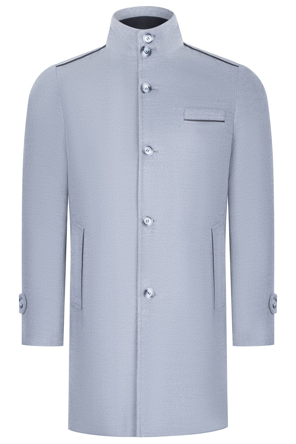 PLT8391 DEWBERRY ERKEK PALTO-AÇIK GRİ