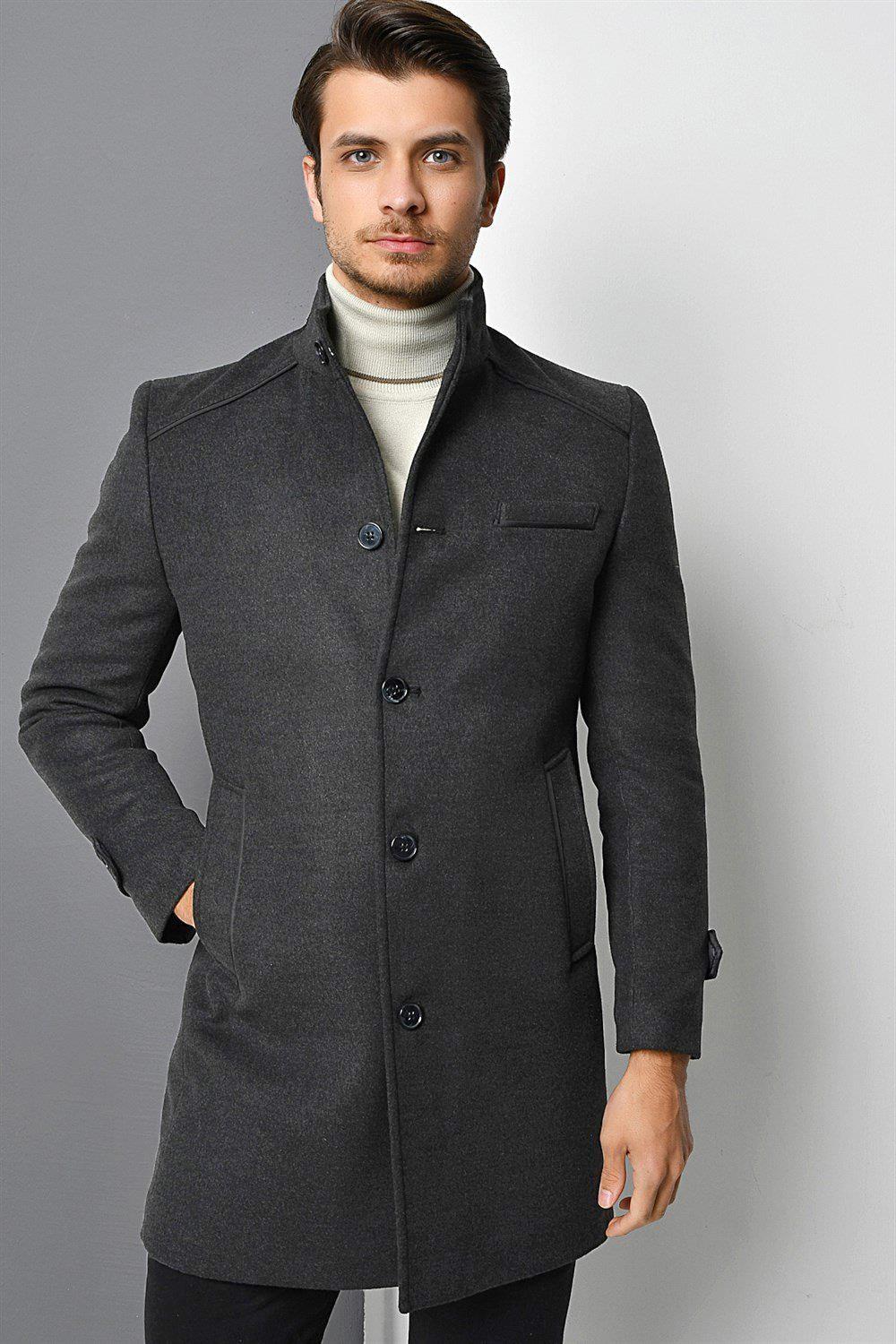 PLT8391 DEWBERRY ERKEK PALTO-FÜME