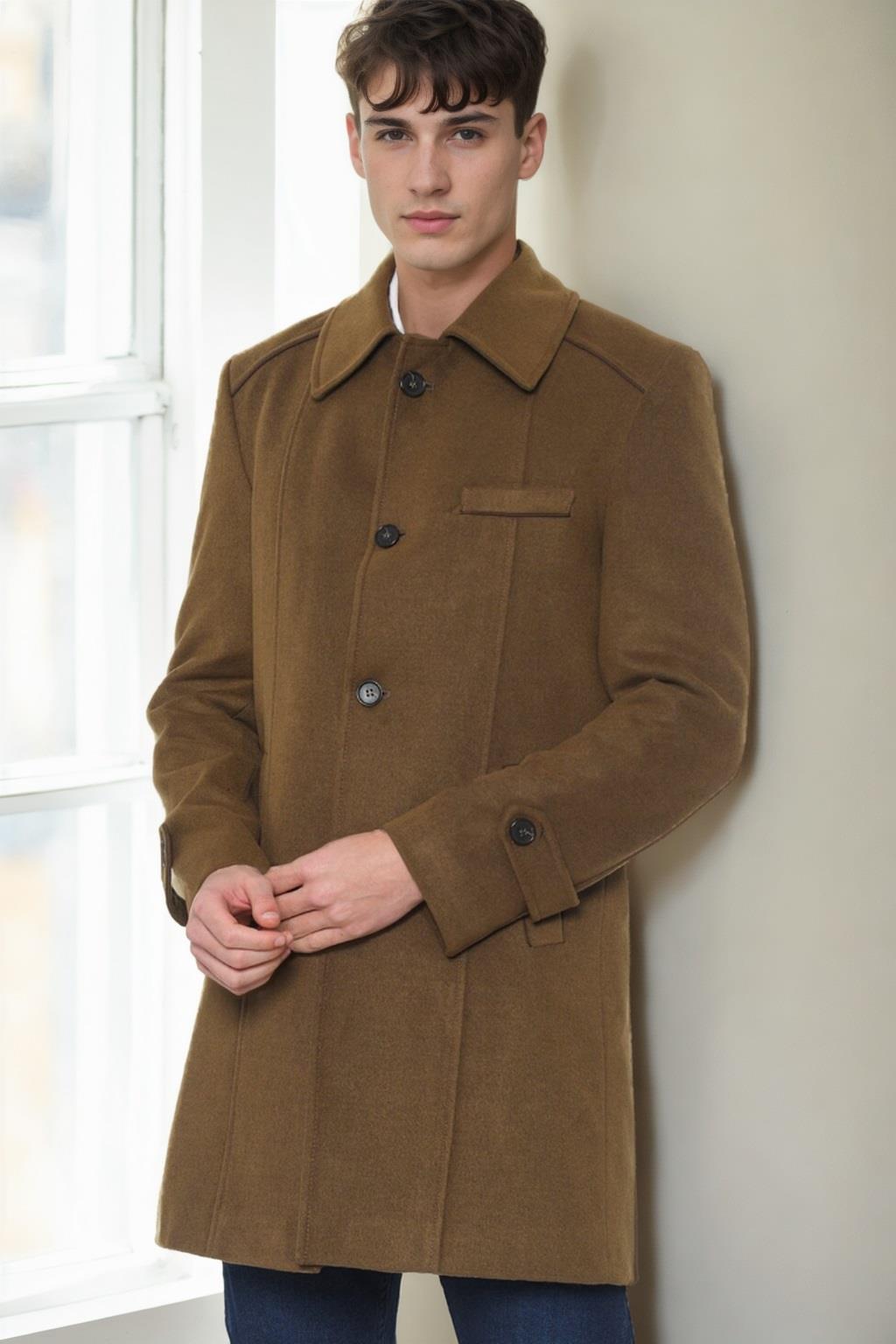 PLT9226 DEWBERRY BATTAL PALTO-CAMEL