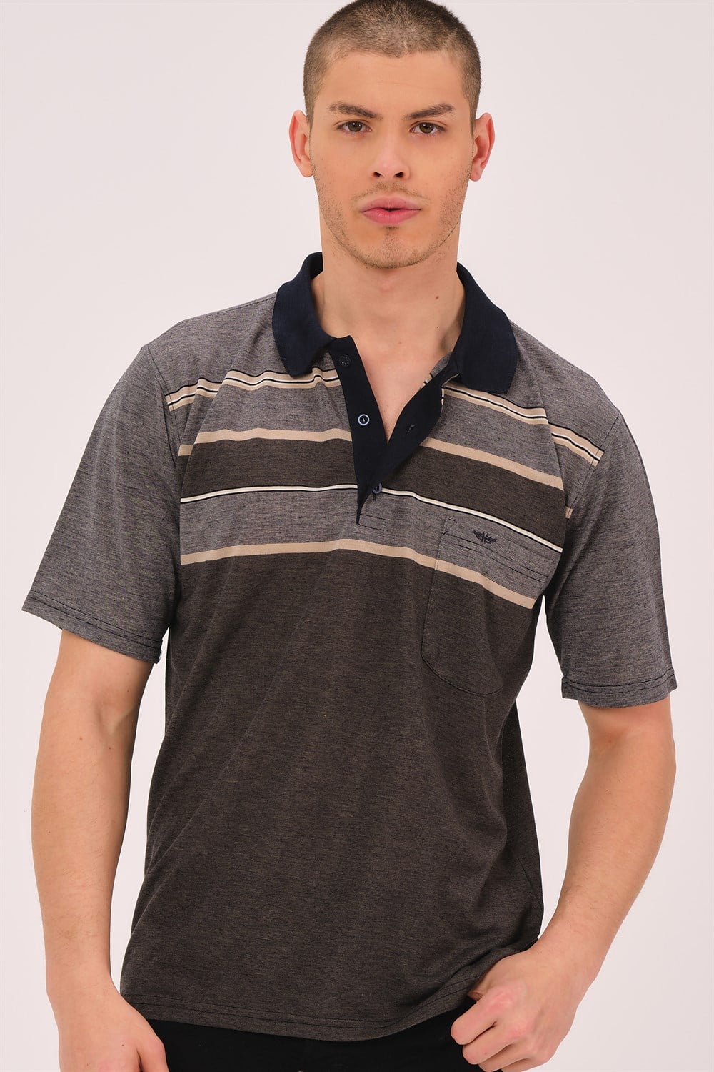 T0721 DEWBBERY ERKEK T-SHIRT-KAHVE