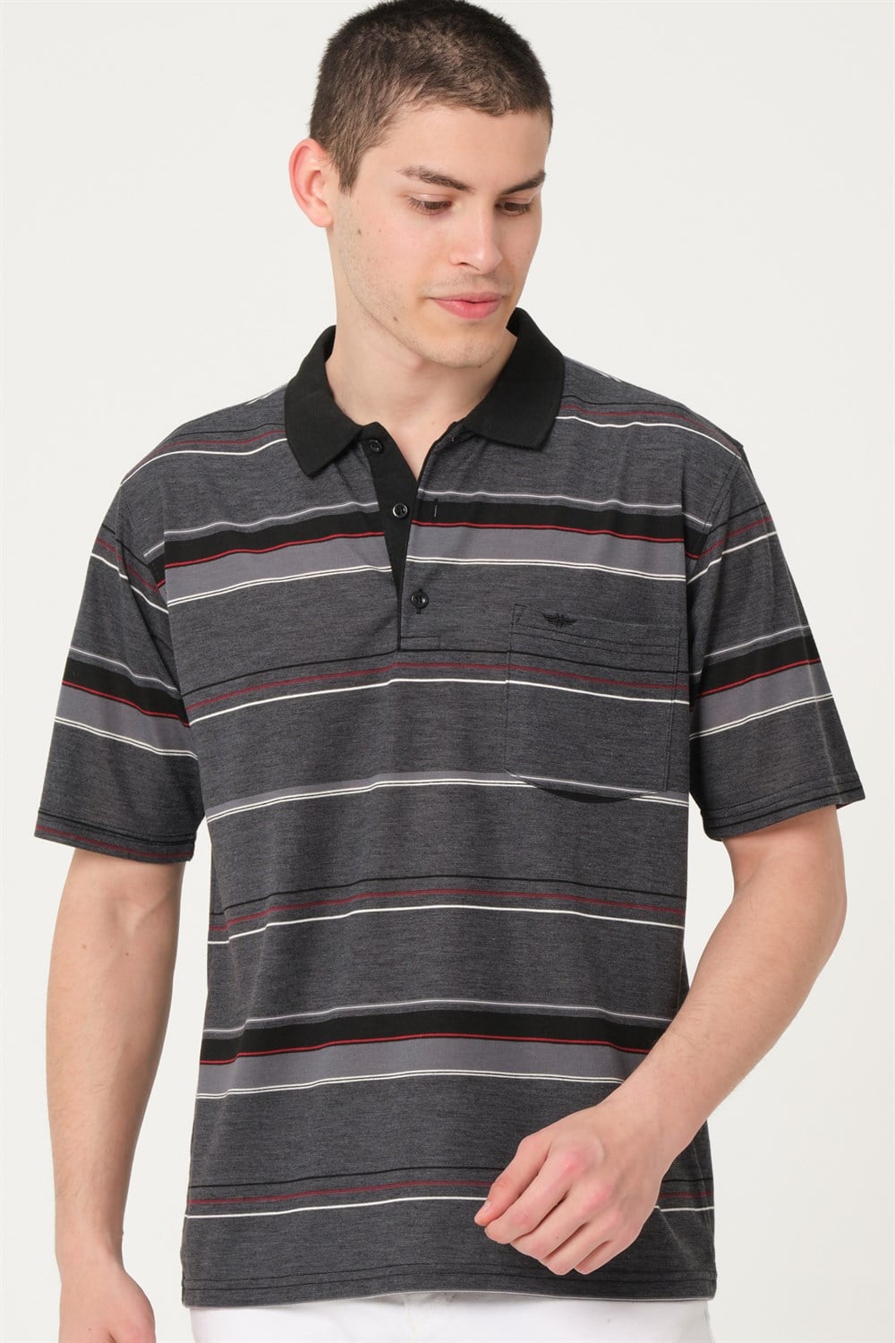 T0722 DEWBERRY ERKEK T-SHIRT-SİYAH
