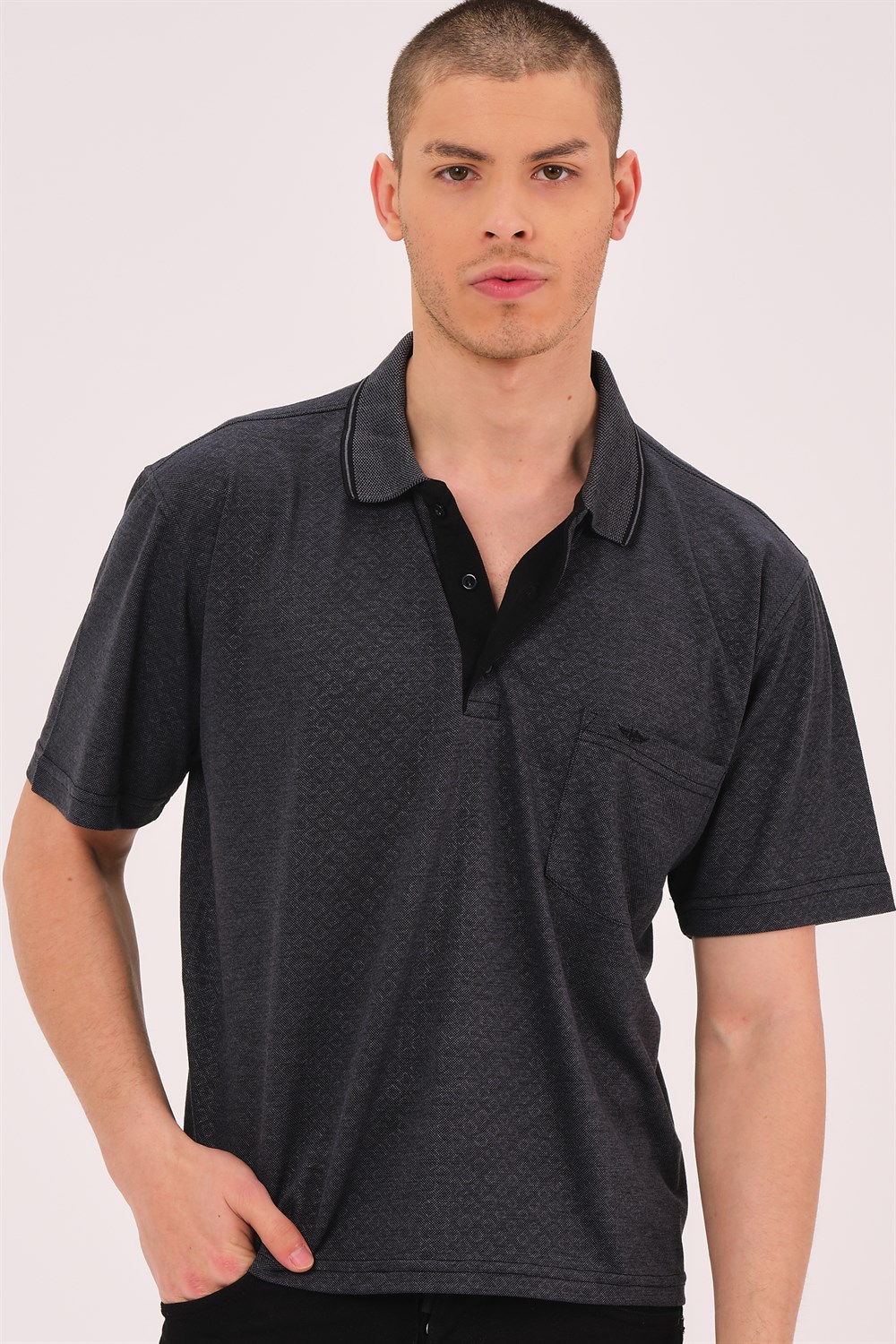 T0732 DEWBERRY ERKEK T-SHIRT-SİYAH