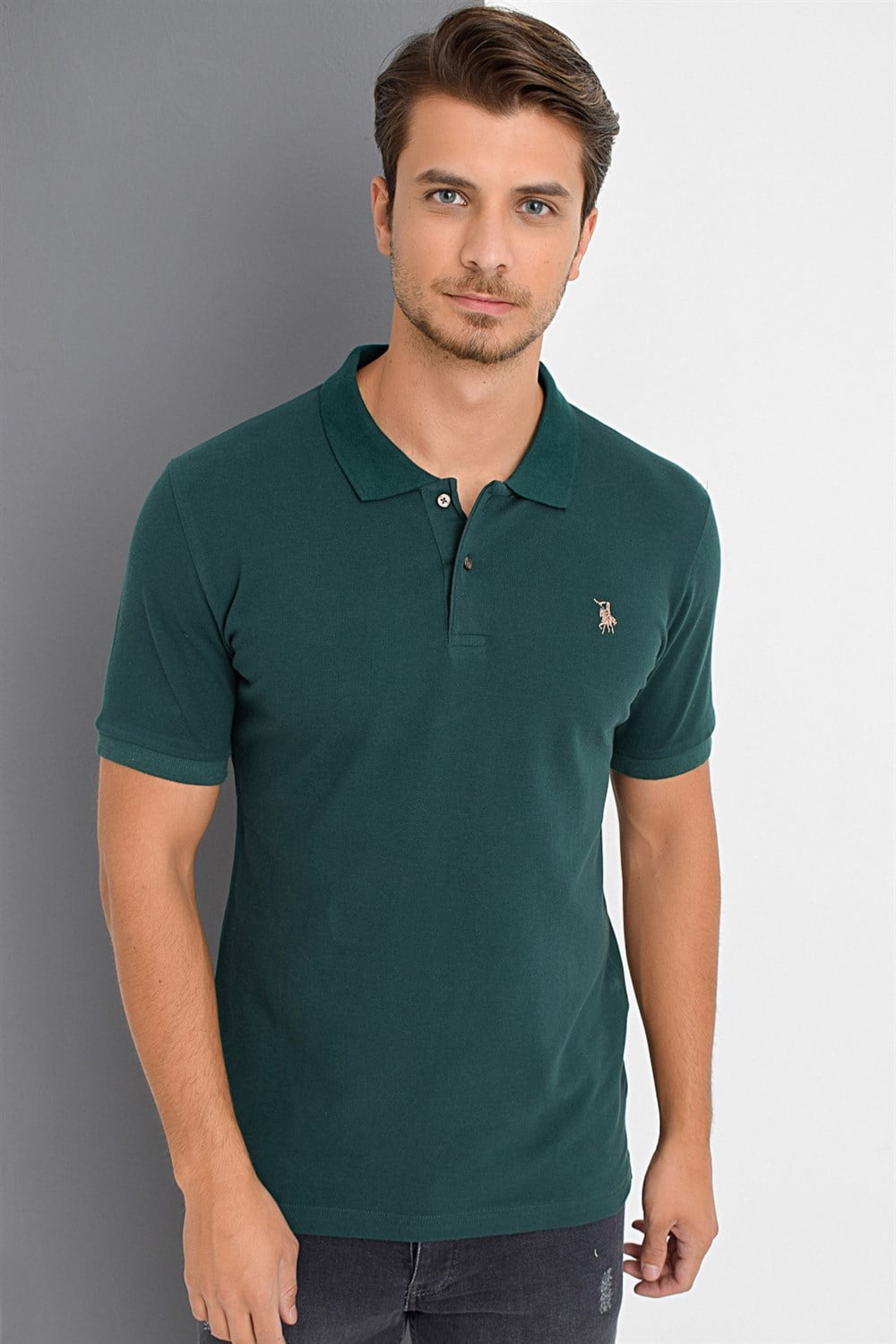 T8561 DEWBERRY ERKEK TSHIRT-HAKİ