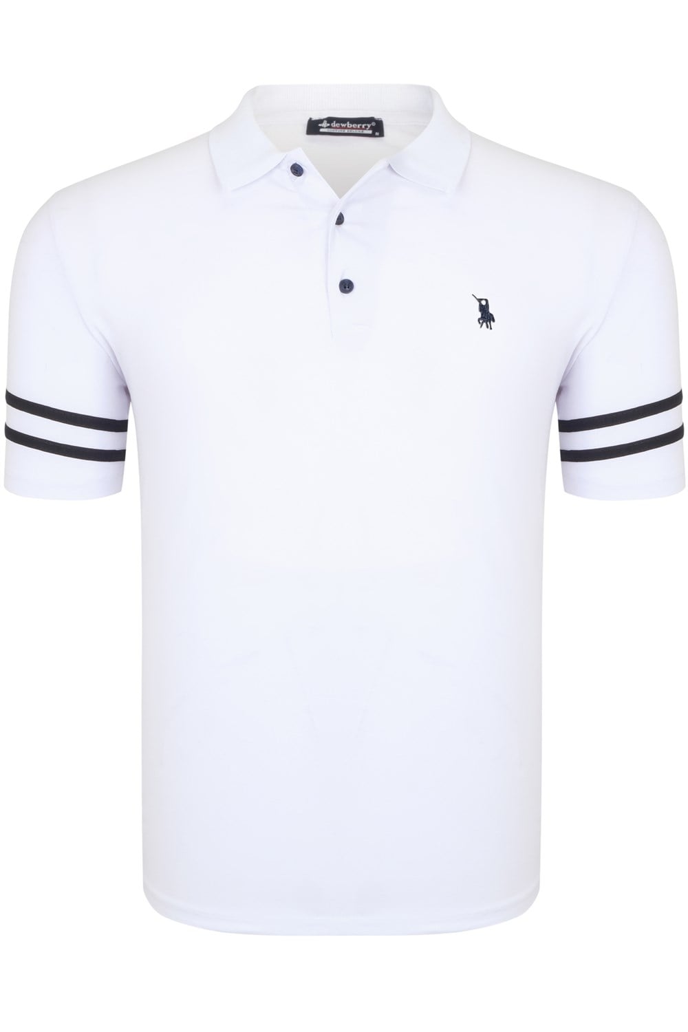 T8585 DEWBERRY ERKEK T-SHIRT-KAR BEYAZ