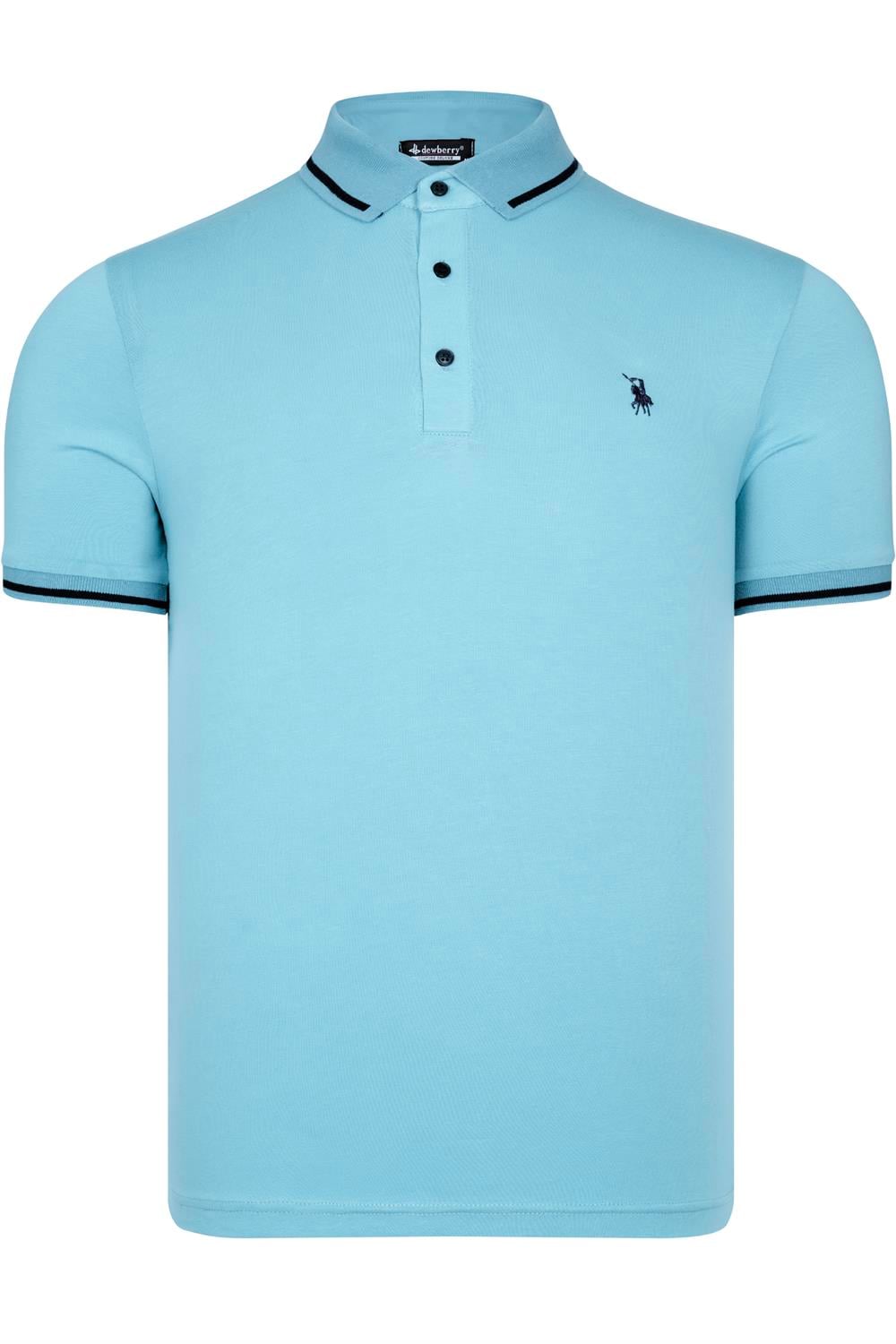 T8586 DEWBERRY ERKEK POLO YAKA T-SHIRT-CAMGÖBEĞİ