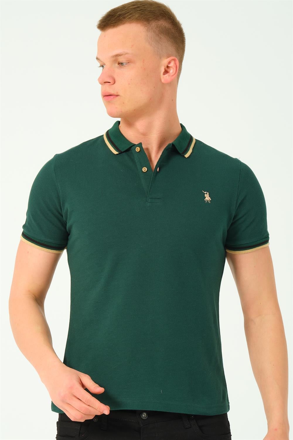 T8594 DEWBERRY ERKEK T-SHIRT-NEFTİ-2