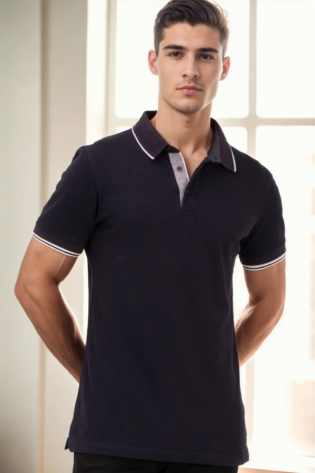 T9579 DEWBERRY ERKEK T-SHIRT-LACİVERT