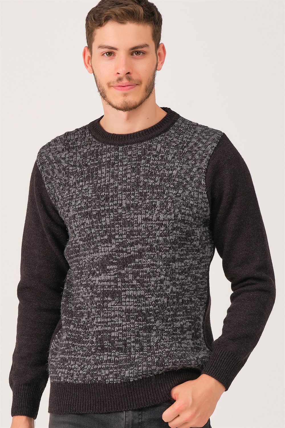 V0355 DEWBERRY ERKEK KAZAK-SİYAH