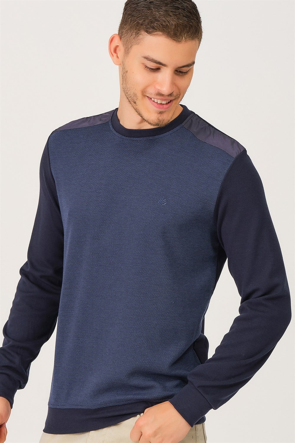 V3401 DEWBERRY DIO RISE ERKEK SWEATSHIRT-LACİVERT