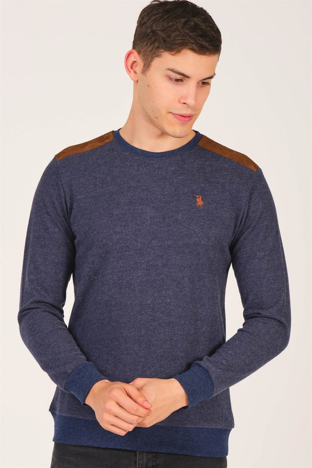 V4000 DEWBERRY ERKEK SWEATSHIRT-LACİVERT