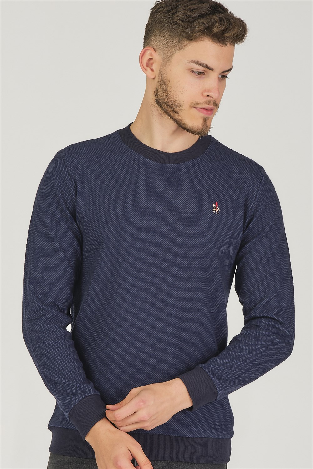 V4004 DEWBERRY ERKEK SWEATSHIRT-LACİVERT