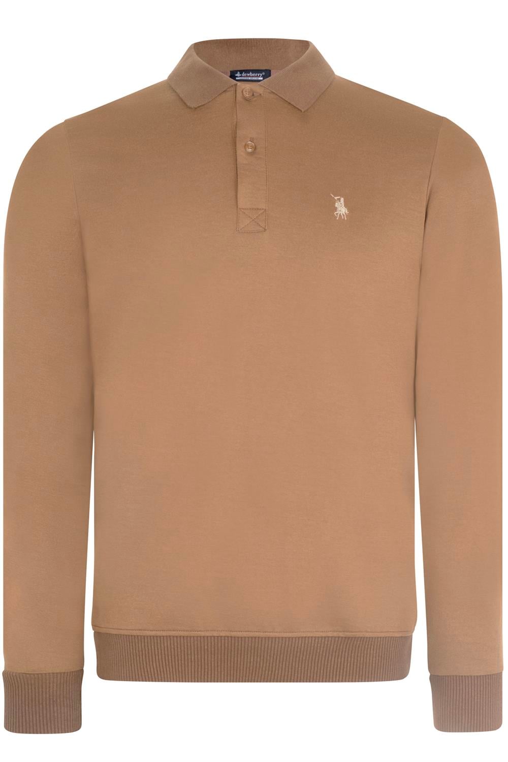 V4007 DEWBERRY ERKEK SWEATSHIRT-CAMEL