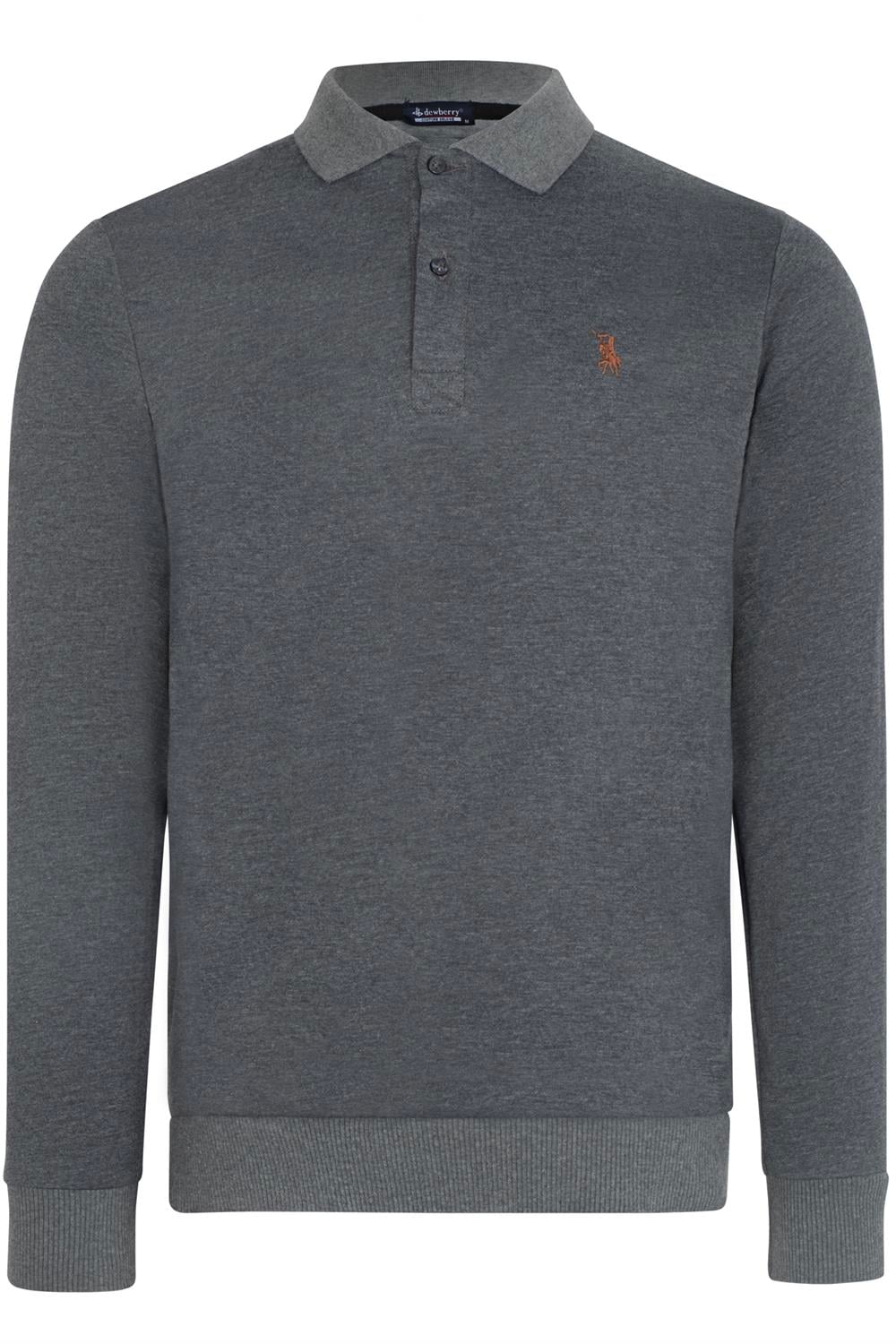 V4007 DEWBERRY ERKEK SWEATSHIRT-KOYU ANTRASİT