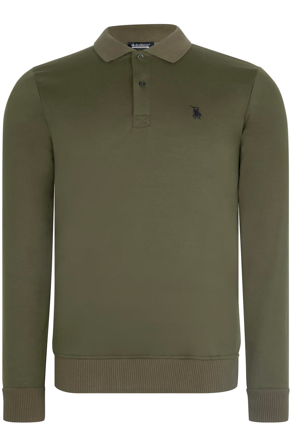 V4007 DEWBERRY ERKEK SWEATSHIRT-KOYU HAKİ