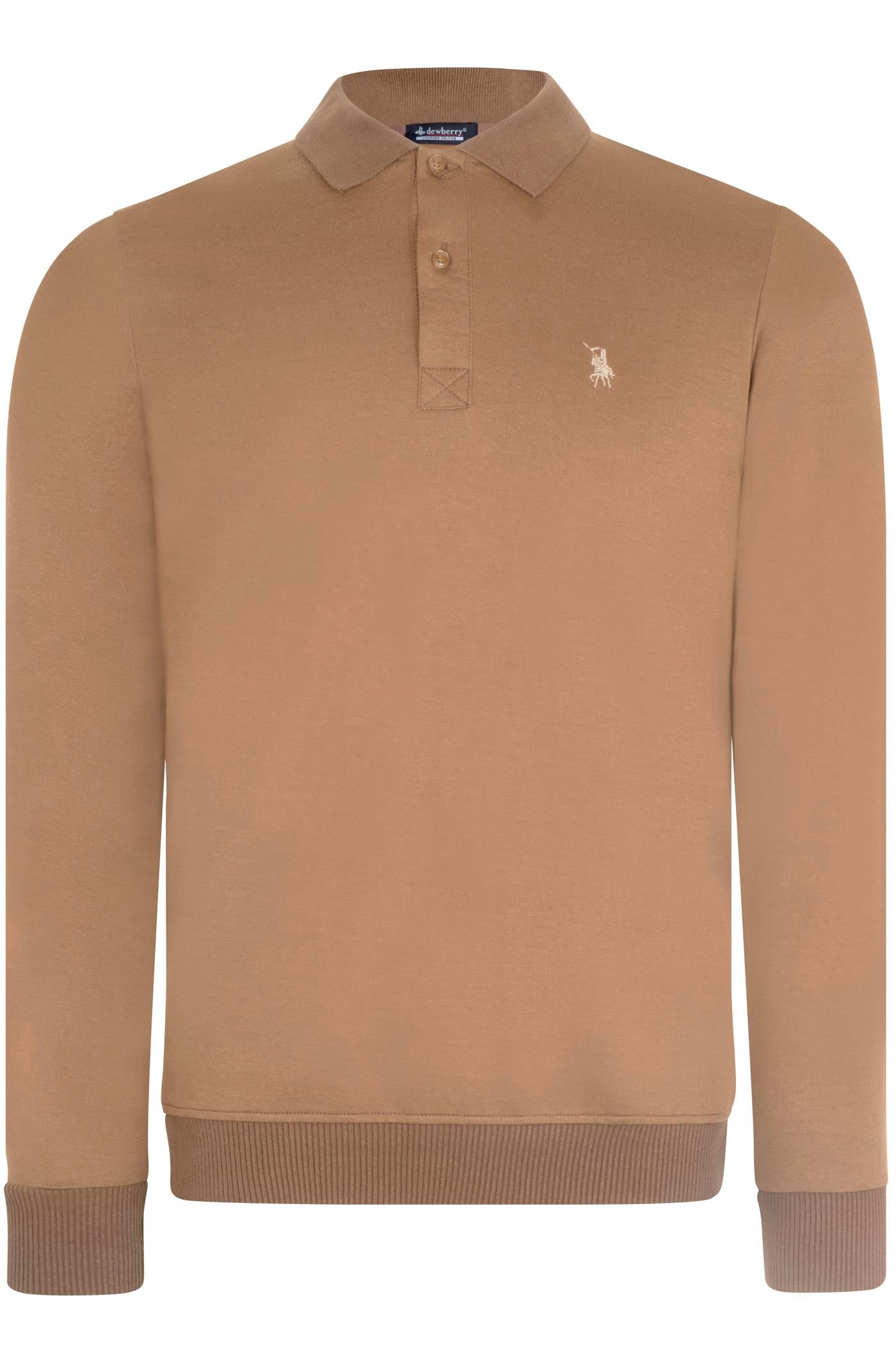 V9007 DEWBERRY ERKEK SWEATSHIRT-CAMEL