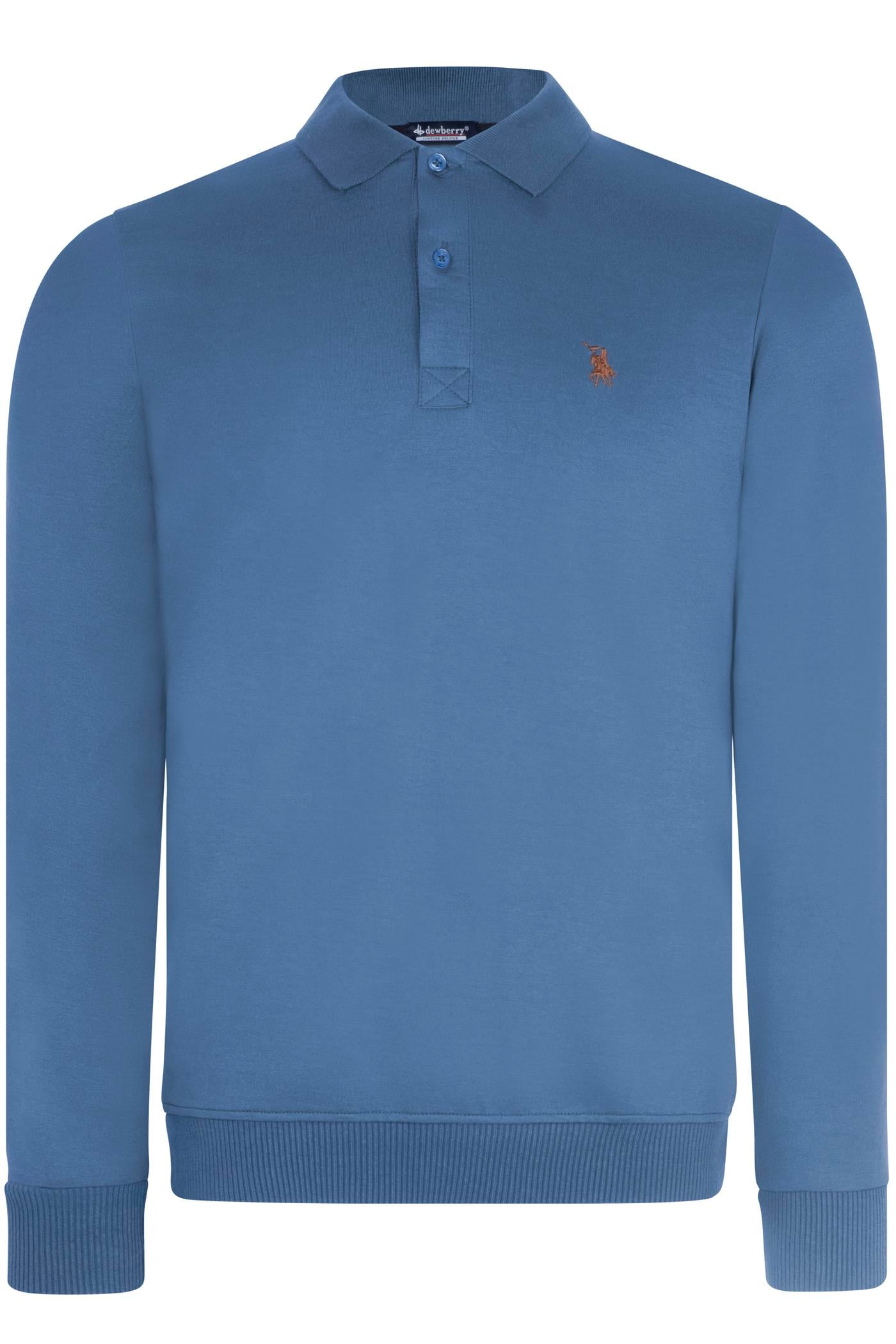 V9007 DEWBERRY ERKEK SWEATSHIRT-İNDİGO