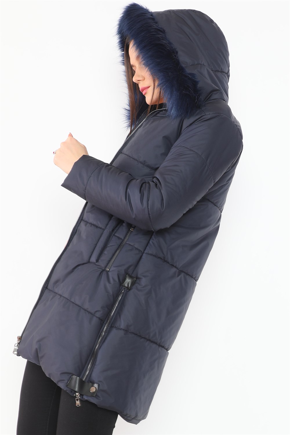 Z6668 DEWBERRY BAYAN KABAN-LACİVERT