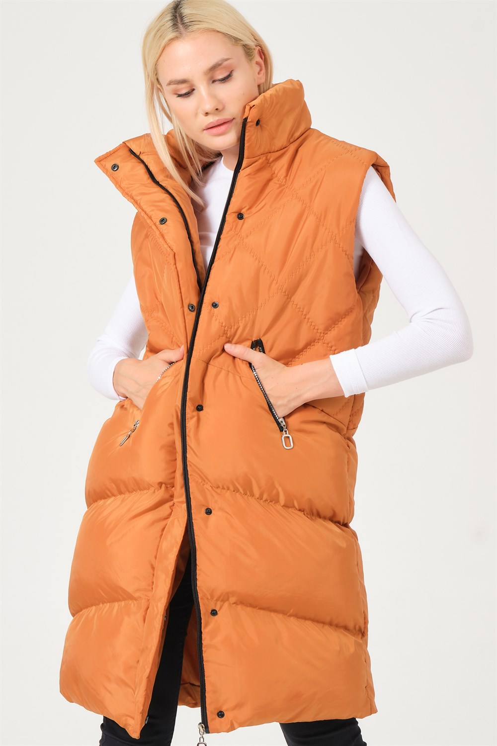 Z6743 DEWBERRY BAYAN YELEK-CAMEL