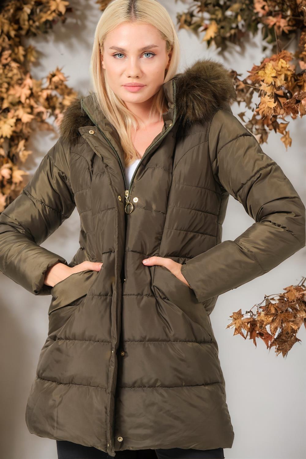 Z6745 DEWBERRY BAYAN KABAN-DÜZ HAKİ