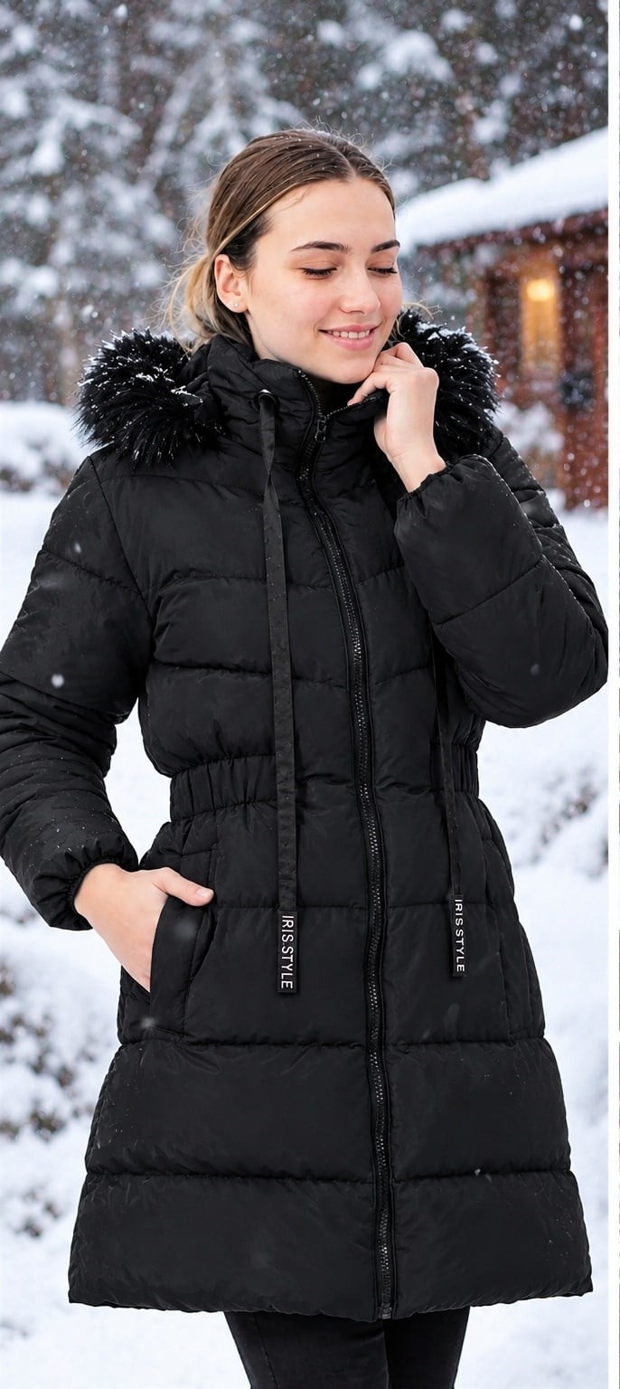 Z6764 DEWBERRY BAYAN KABAN-KOYU SİYAH