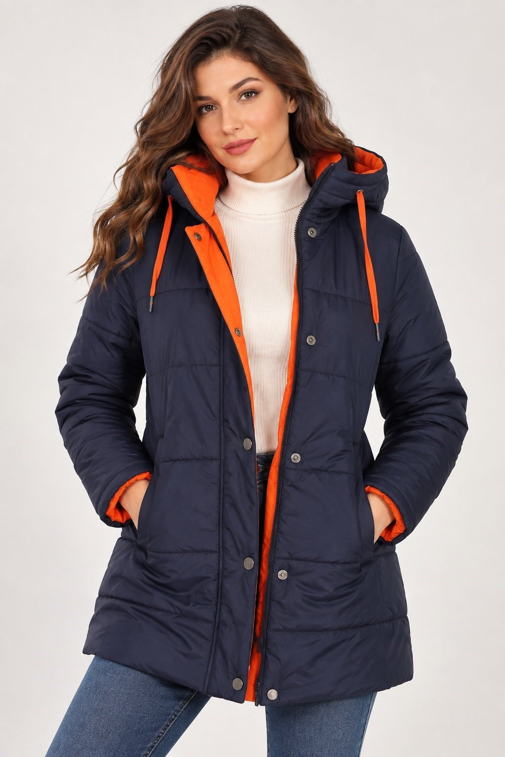Z9660 DEWBERRY BAYAN KABAN-DÜZ LACİVERT