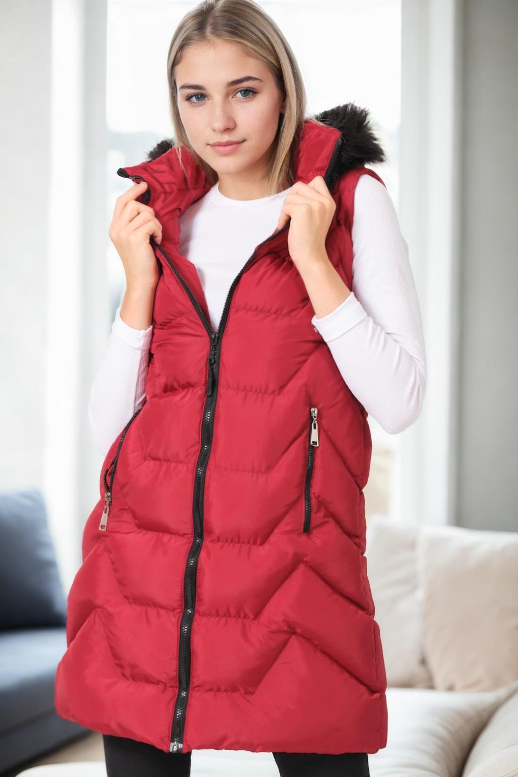 Z9761 DEWBERRY BAYAN YELEK-BORDO