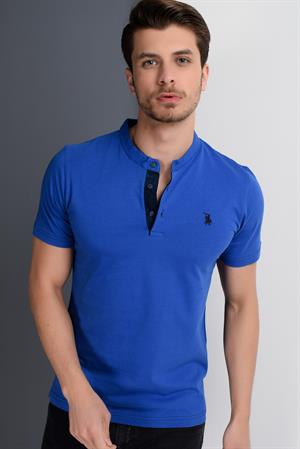 T8560 DEWBERRY T-SHIRT-AÇIK SAX