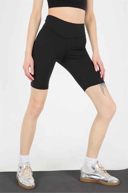 53600 Dewberry High Waist Sports Shorts Tights-SİYAH