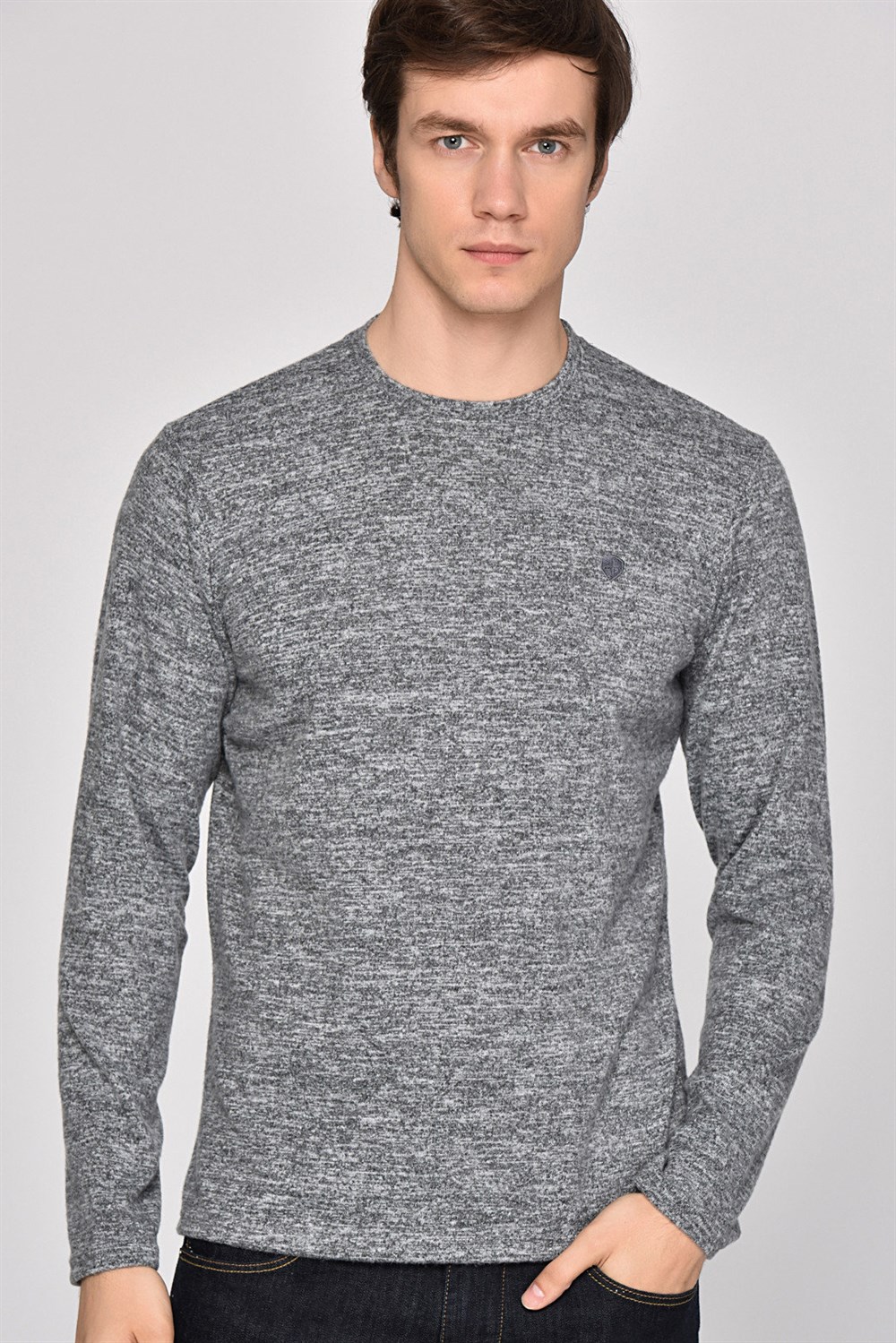 1017 DEWBERRY ERKEK SWEATSHIRT-ANTRASİT