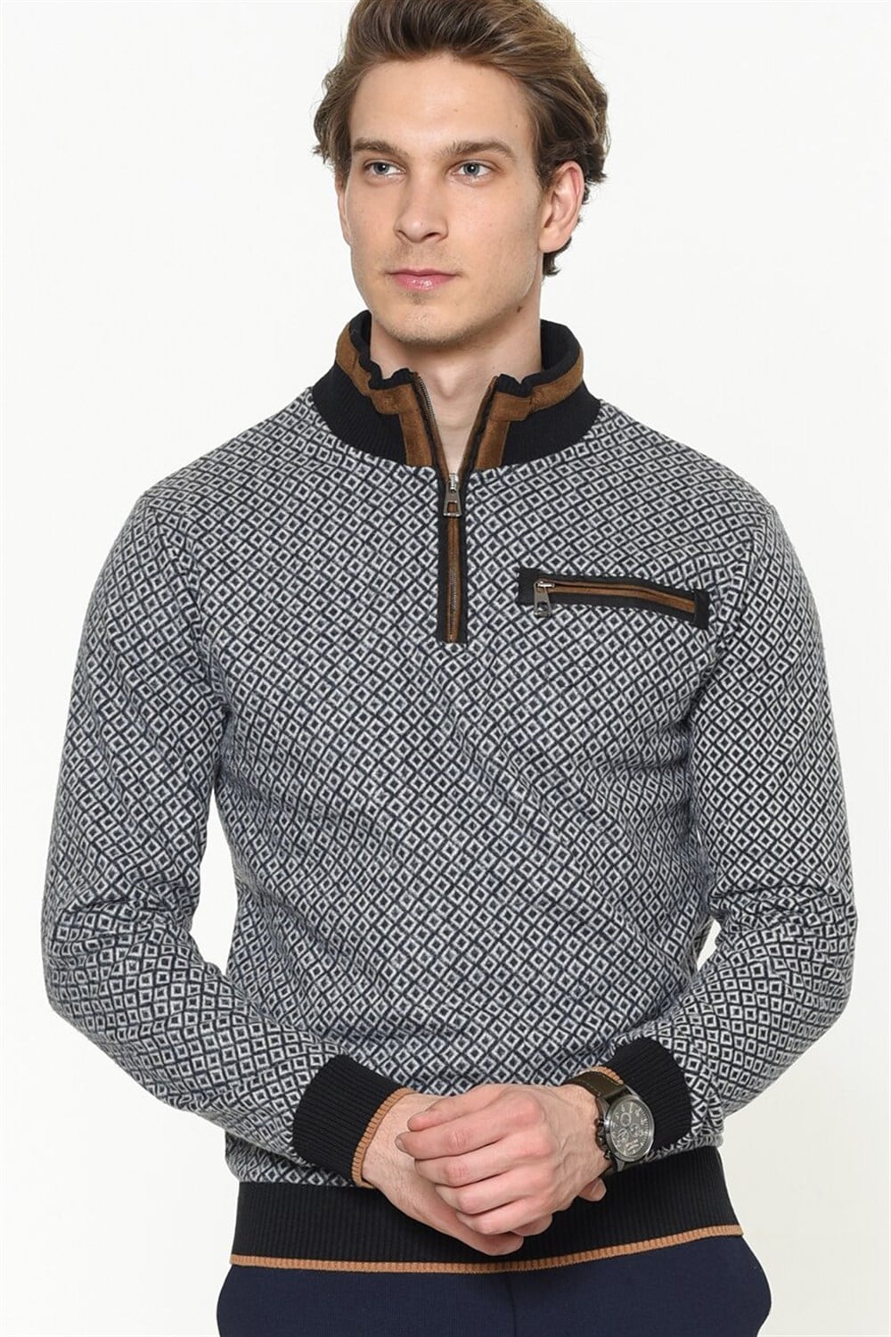 1039 DEWBERRY ERKEK SWEATSHIRT-LACİVERT
