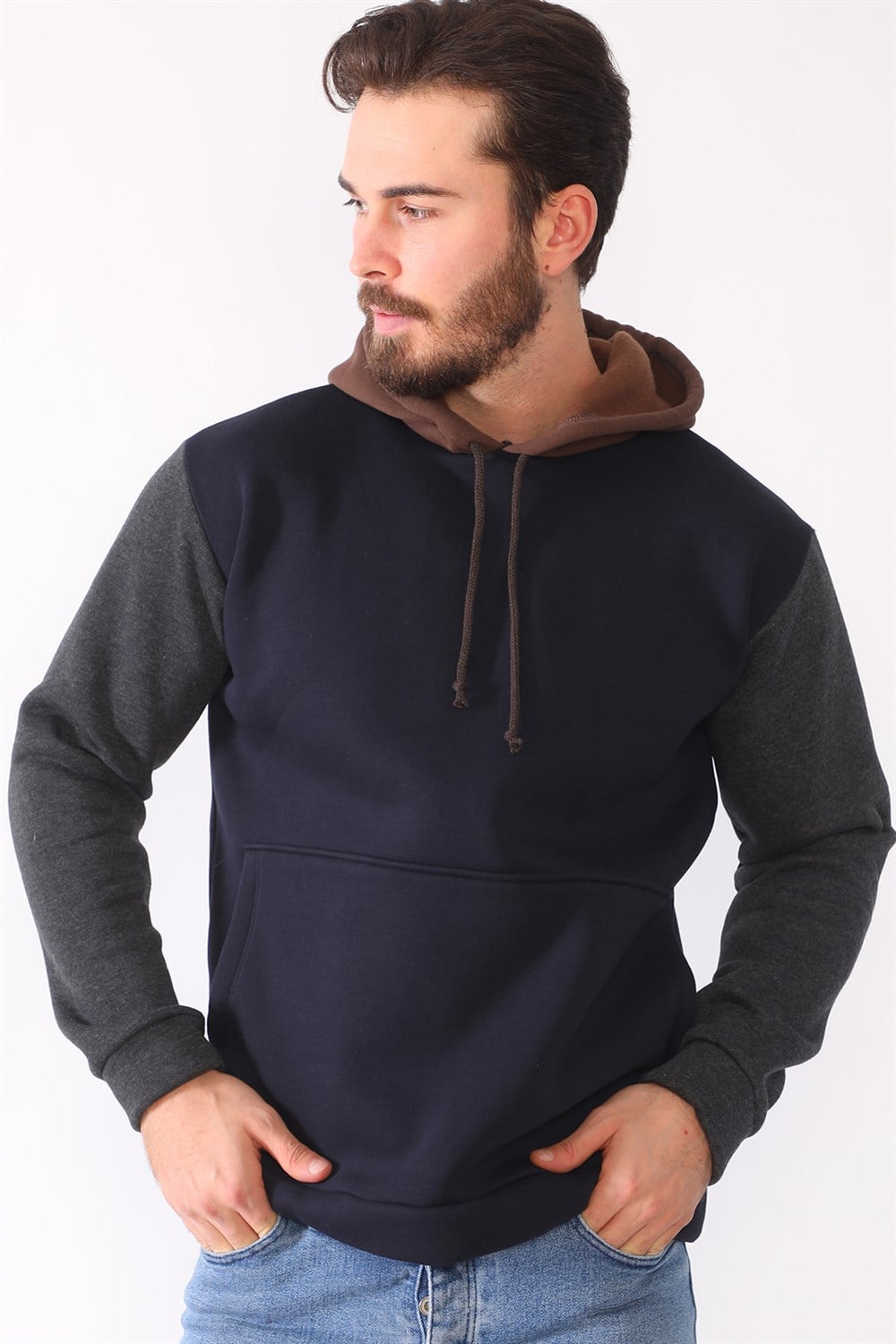 1040 DEWBERRY ERKEK SWEATSHIRT-LACİVERT