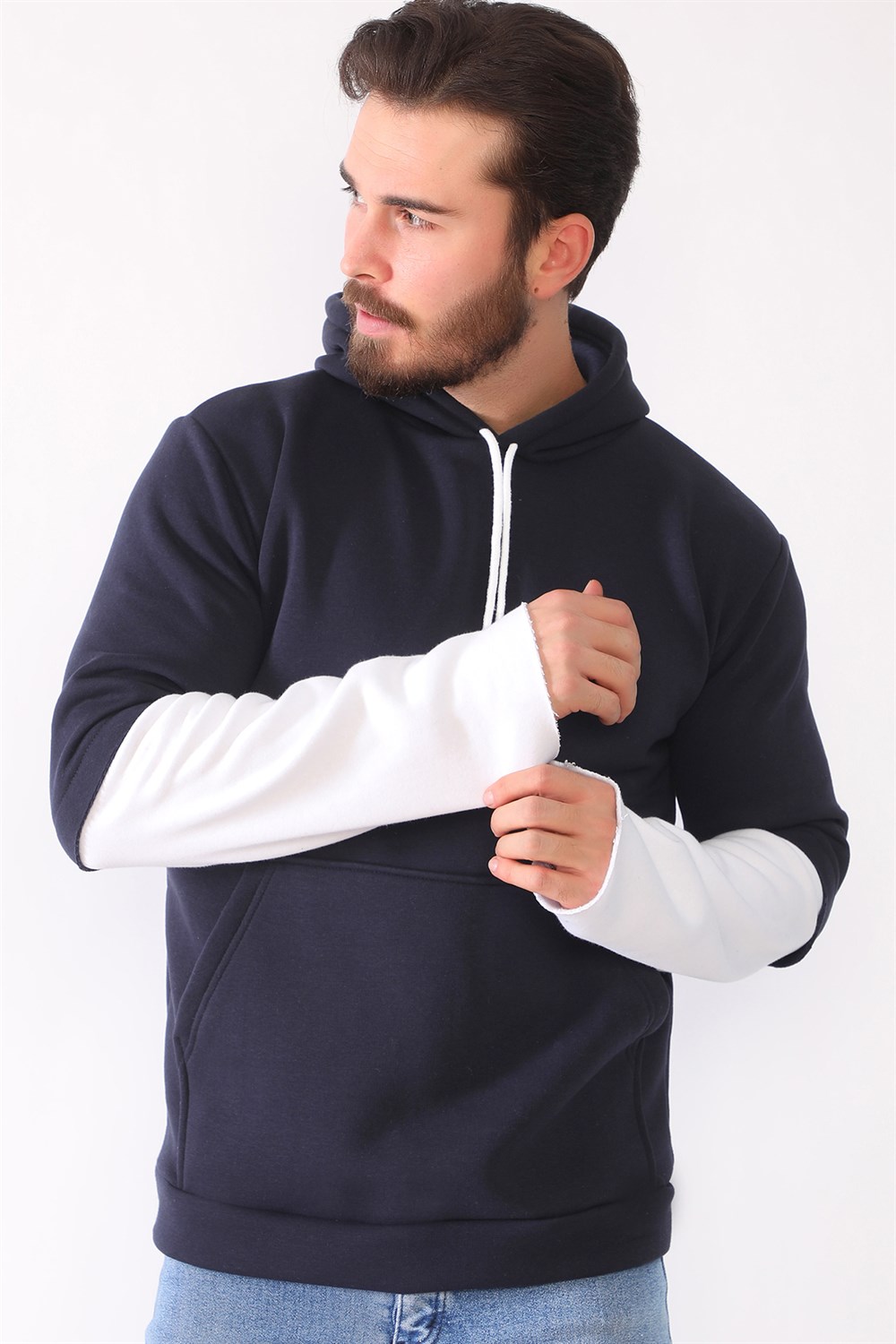 1042 DEWBERRY ERKEK SWEATSHIRT-LACİVERT