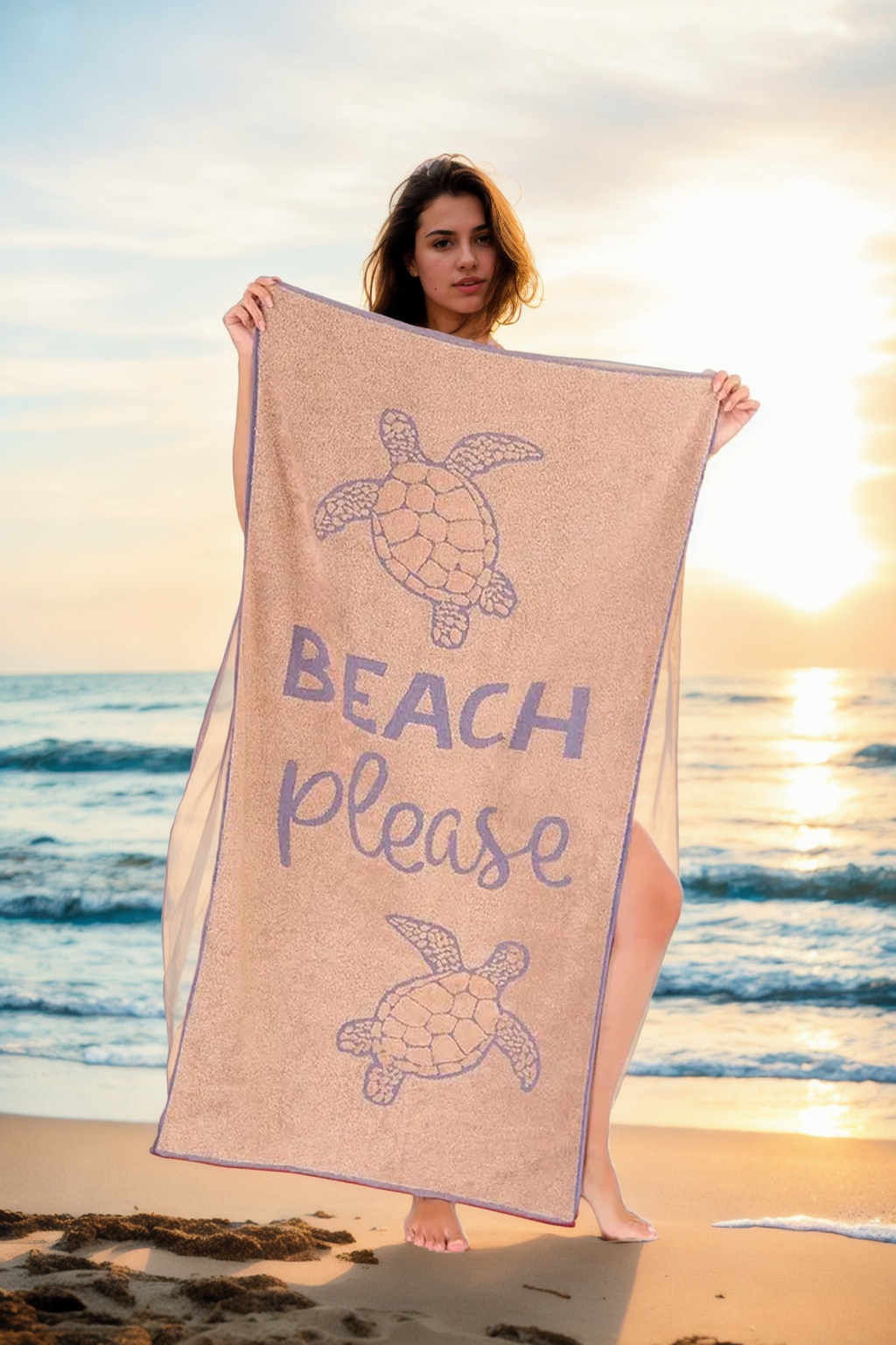 29054 Dewberry Beach Towel 70x140-VİZON