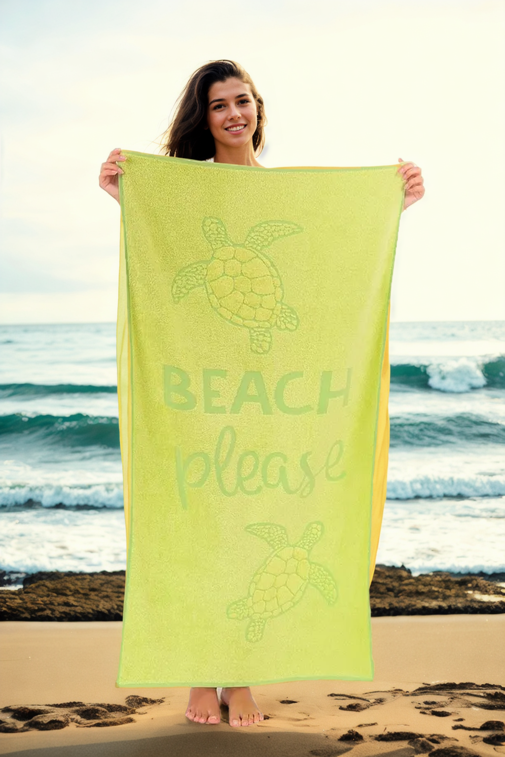 29054 Dewberry Beach Towel 70x140-YEŞİL