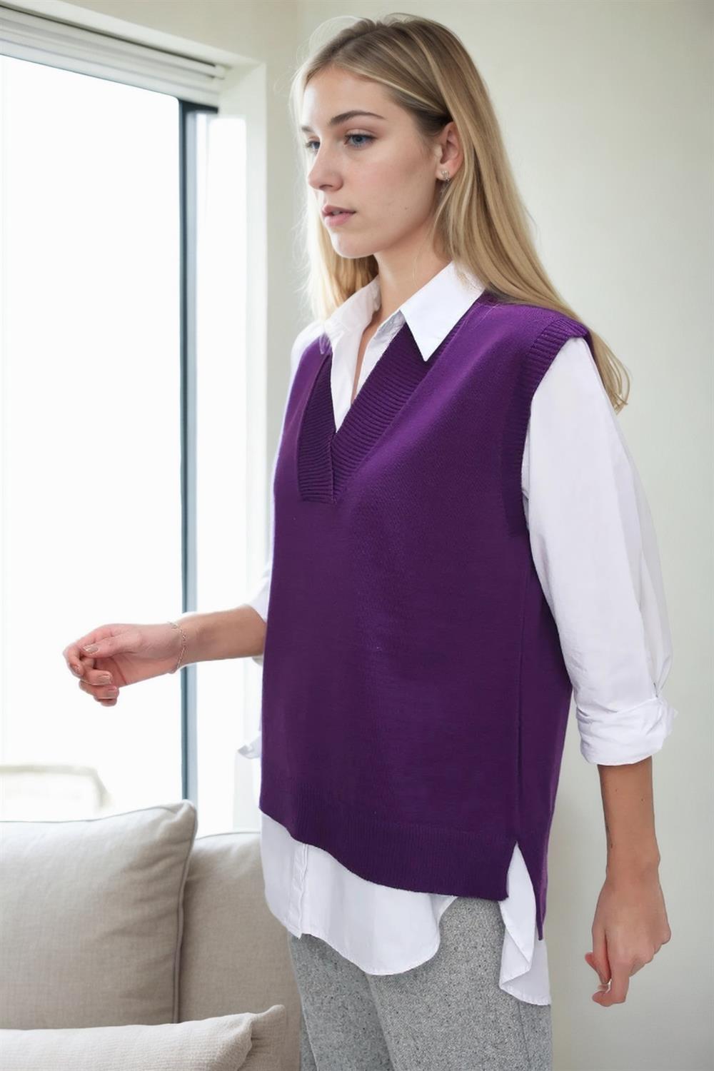 32632 Dewberry Knitwear Womens Sweater-MOR