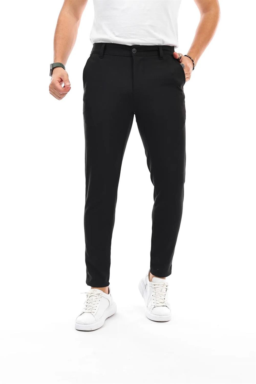 34895 Dewberry Ids Lycra Mens Trousers-SİYAH