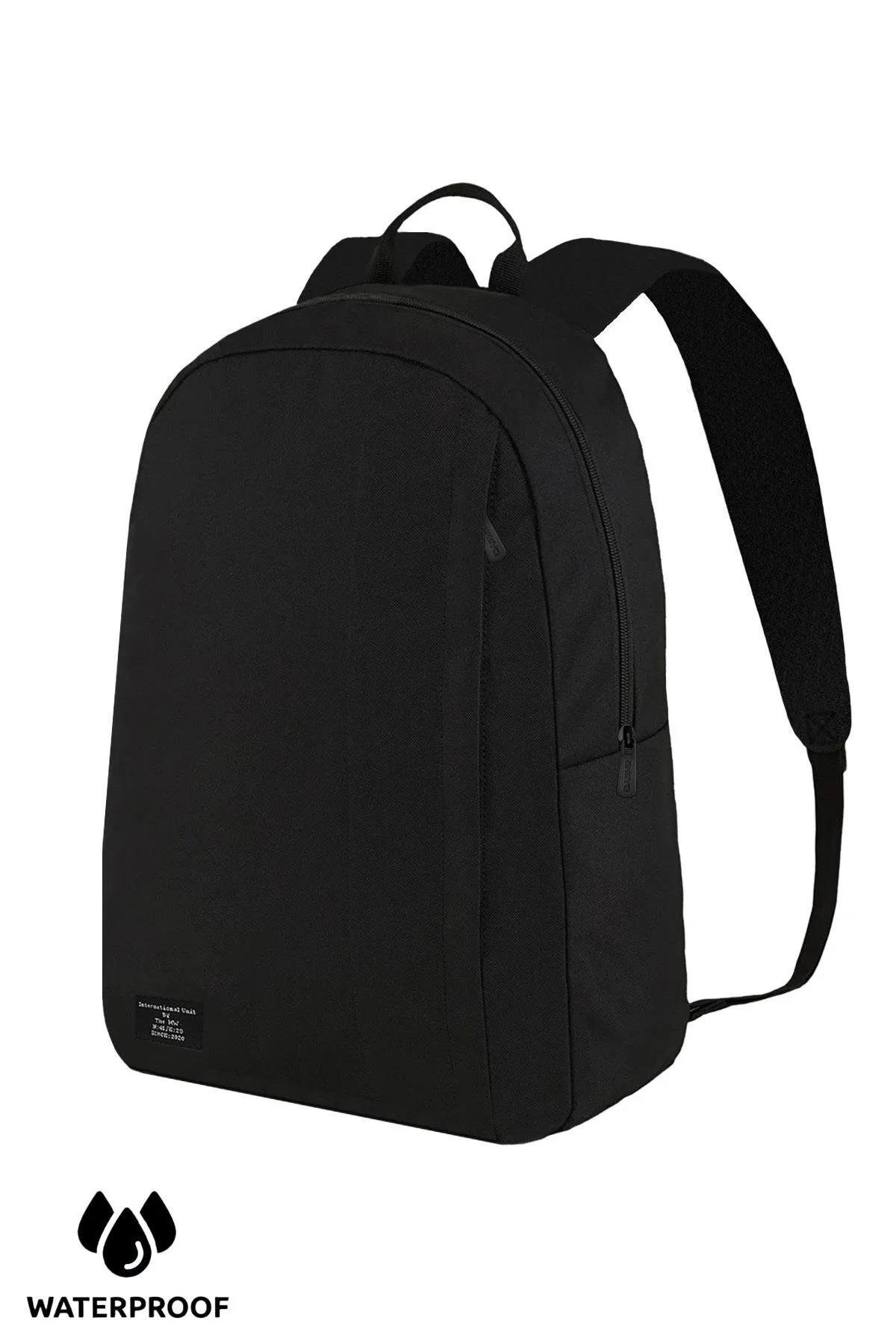 44700 Dewberry Black Waterproof Daily Backpack-SİYAH
