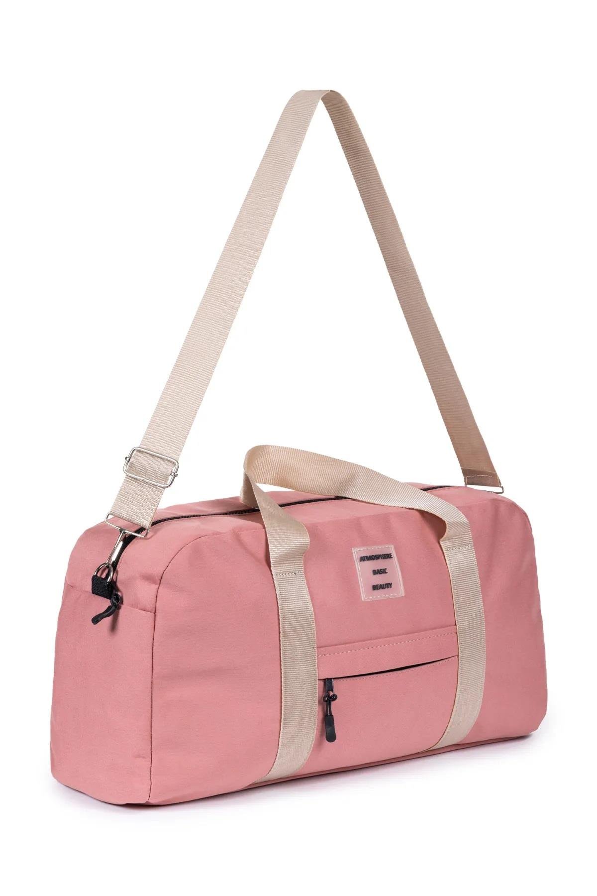 59458 Dewberry Unisex Front Pocket Long Strap Sports Bag-PEMBE