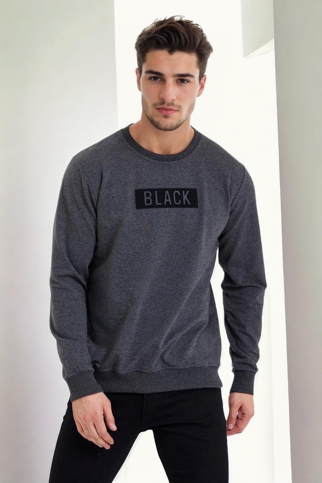 60865 Dewberry 3d Printed Mens Winter Sweatshirt-ANTRASİT