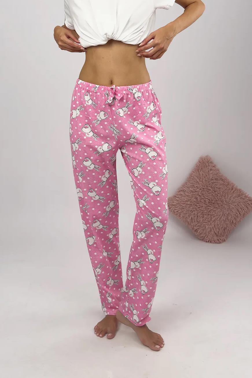 80156 Dewberry Women Pyjama Bottom-PEMBE