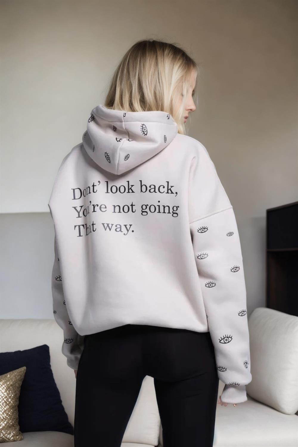 84987 Dewberry Oversize Women Sweatshirt-TAŞ