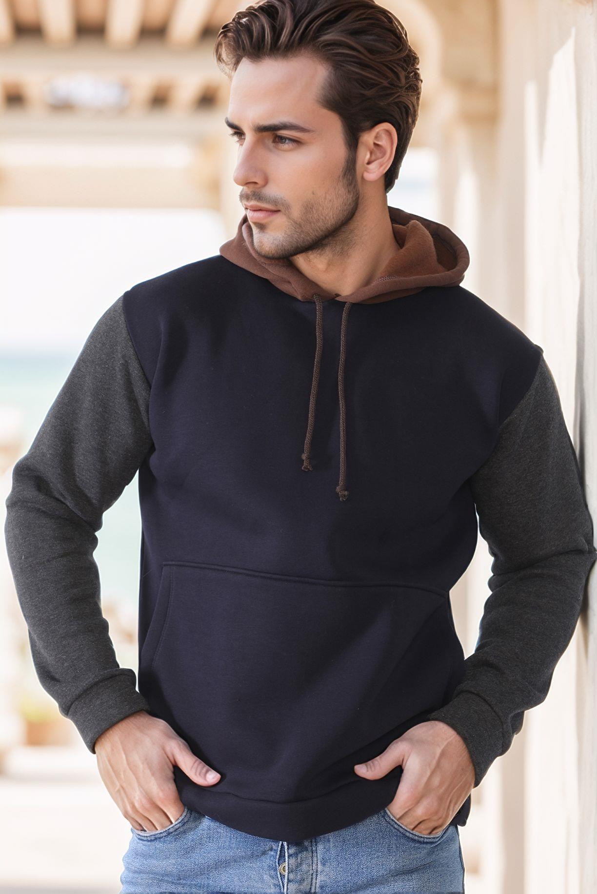 9040 DEWBERRY ERKEK SWEATSHIRT-LACİVERT