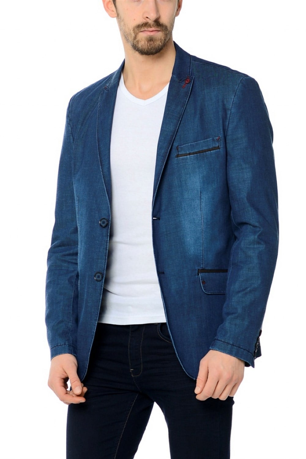 C2604 DEWBERRY CEKET-MAVİ