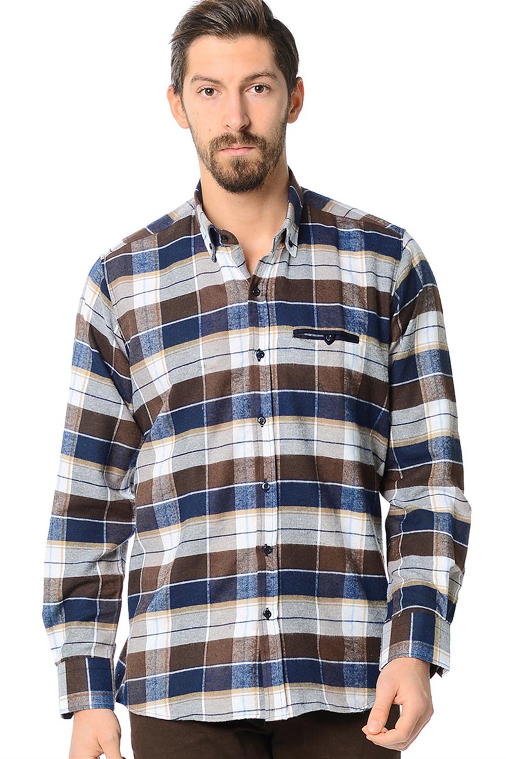 G565  DEWBERRY GÖMLEK-DÜZ KAHVE