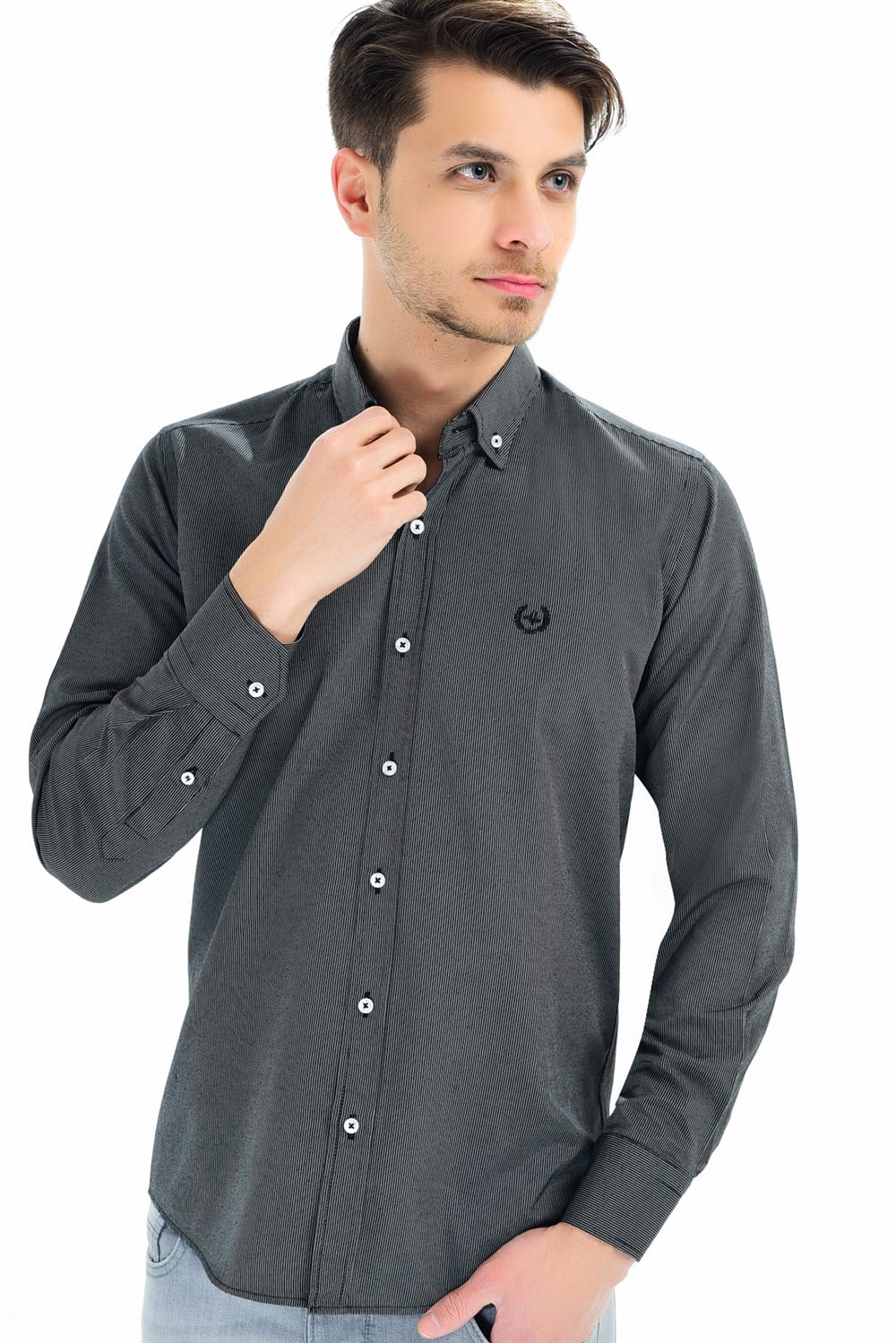 G573 DEWBERRY GÖMLEK-SİYAH